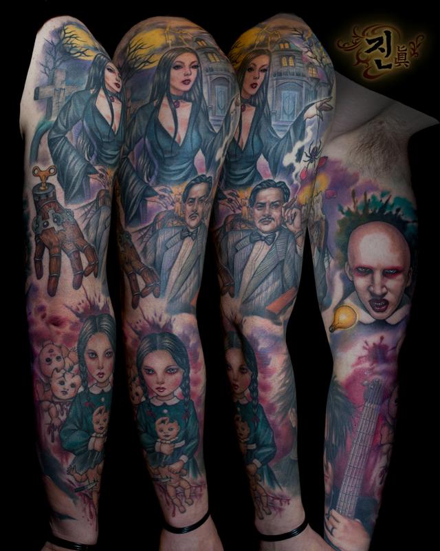 Morticia Addams Tattoo  Tattoo Ideas and Inspiration  Family tattoos Addams  family tattoo Family tattoo designs