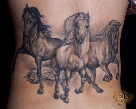 Tattoos - Three Horses - 94928