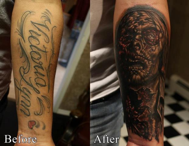 bad tattoo cover up