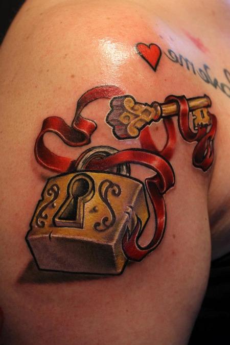 Tattoos - Lock and key - 75609