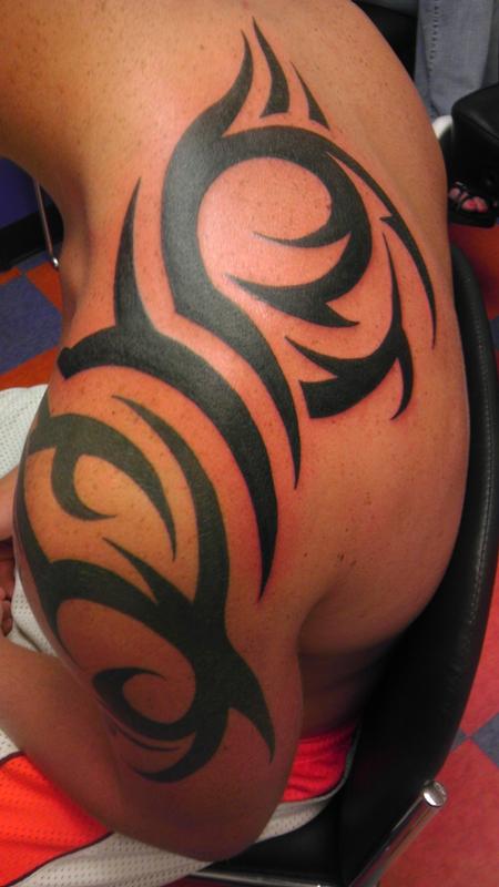 Tattoos - tribal 1/4 sleeve - 85679
