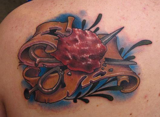 rock paper scissors color custom tattoo by Jon von Glahn: TattooNOW rock paper scissors color custom tattoo by Jon von Glahn: TattooNOW