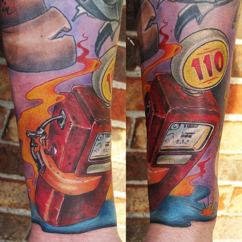 Hot Rod Flames Tattoo