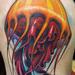 Tattoos - Jelly fish color leg tattoo Detroit motor city 2012 - 64383