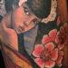 Tattoos - japanese geish girl color arm sleeve tattoo - 71259