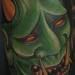 Tattoos - Japanese hannya mask color inner arm tattoo - 48499