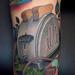 Tattoos - old vintage toaster with toast and cord wrapping color arm tattoo halfsleeve - 59864