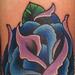 Tattoos - Traditional-ish blue rose arm tattoo - 53872