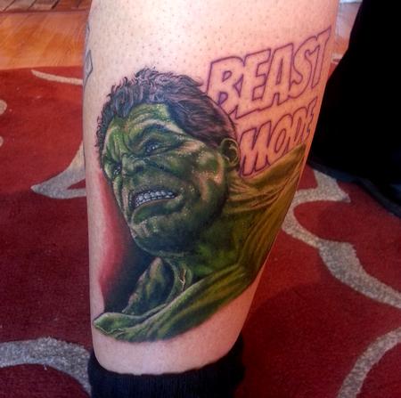 Tattoos - Hulk In Progress - 116996