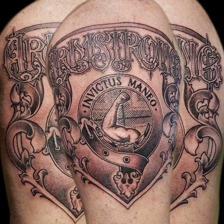 Tattoos - Armstrong Family Shield - 126047