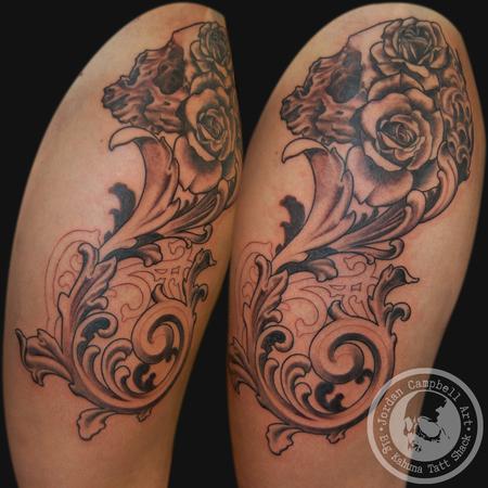 Tattoos - Filigree Skull - 101698