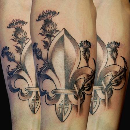 Tattoos - Fleurdelis Thistle - 100768