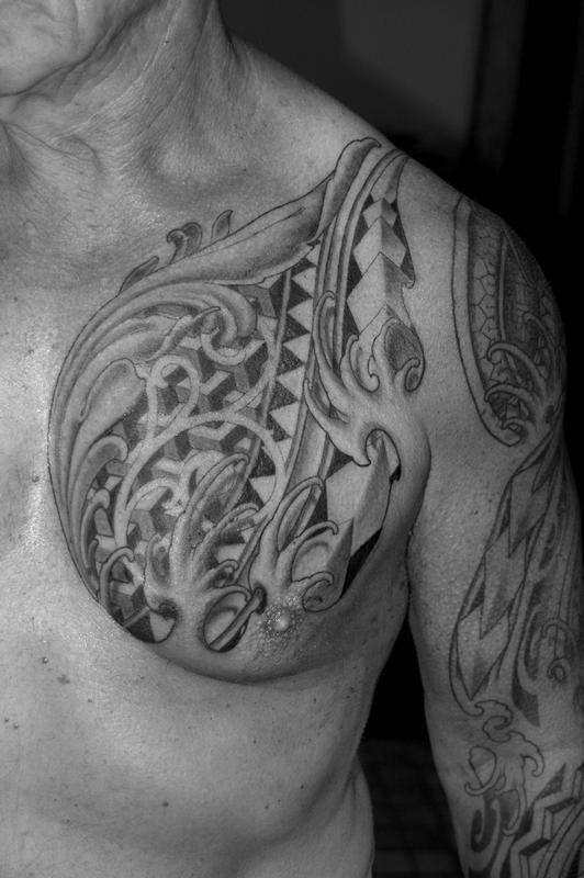 chest cap by Jordan Campbell: TattooNOW