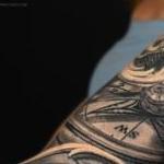 Tattoos - Bird Skull, Compass & Nature Sleeve - 127897