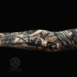 Tattoos - Black Widow & Nature Sleeve - 127898