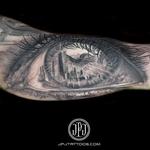 Tattoos - Chicago Skyline Eye - 101665