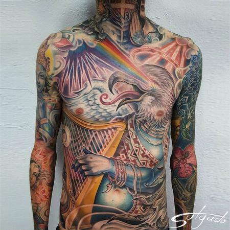 Tattoos - Red Eagle Angel - 121851