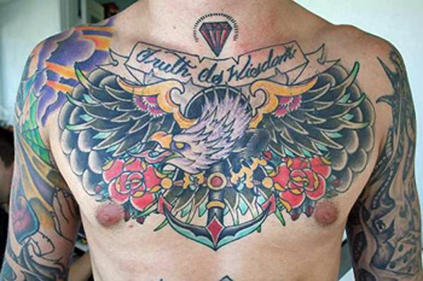 63 Magnificent Eagle Tattoos For Men To Try Right Now On Chest  Psycho Tats