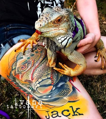 Ivana Tattoo Art - Iguana Jack