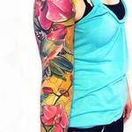 Tattoos - Hummingbird and Orchids  - 141566