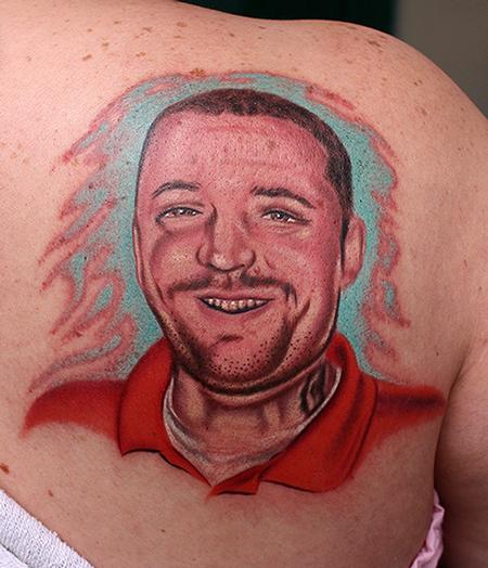 Tattoos - memorial portrait tattoo - 71101