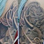 Tattoos - black and grey roses - 99651