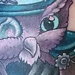 Tattoos - steampunk owl - 99649