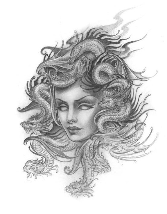 Medusa Art by Kim Saigh TattooNOW