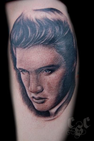 Hunk a hunk a hunk a of burnin love... for Elvis by Chris Saint Clark: TattooNOW