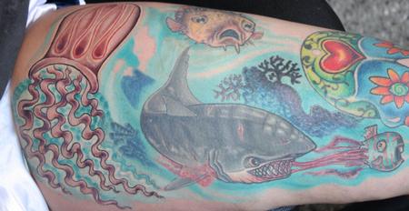 Tattoos - Angry Shark - 66778