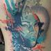 Tattoos - Blue explosive lady - 91535