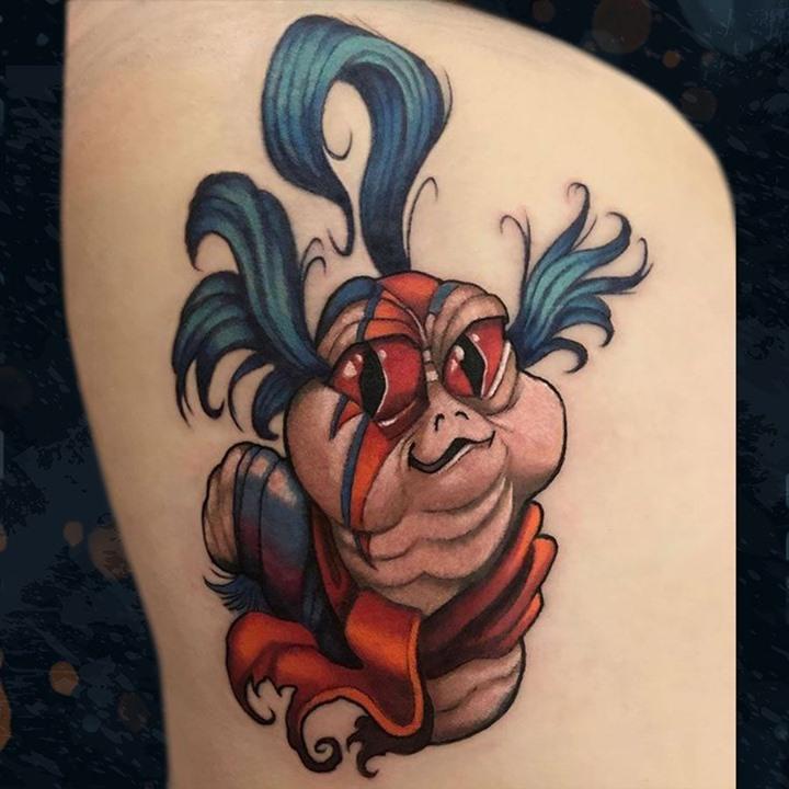 First pass on The Worm from the  Black Swan Tattoo  Facebook