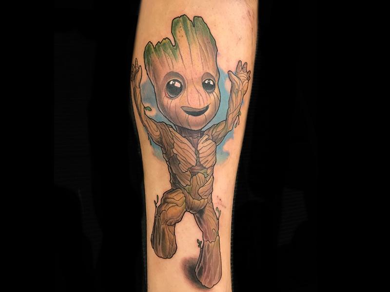 Baby Groot Tattoo  Hidden Gem