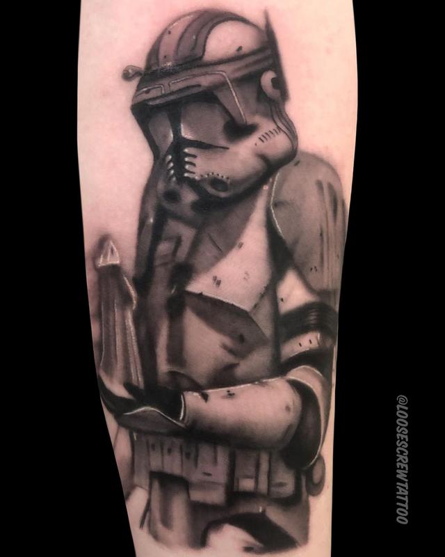 Ghetto Trooper tattoo by Lehel Nyeste  No 1041