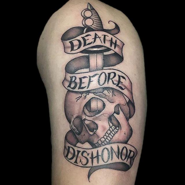 40 Death Before Dishonor Tattoo Designs For Men  Manly Ink Ideas