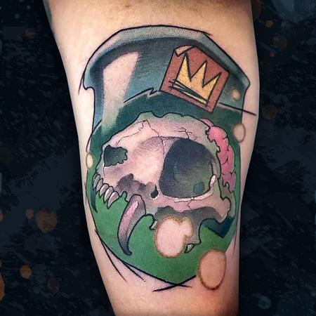 Tattoos - Cat Skull in a Jar - 142398