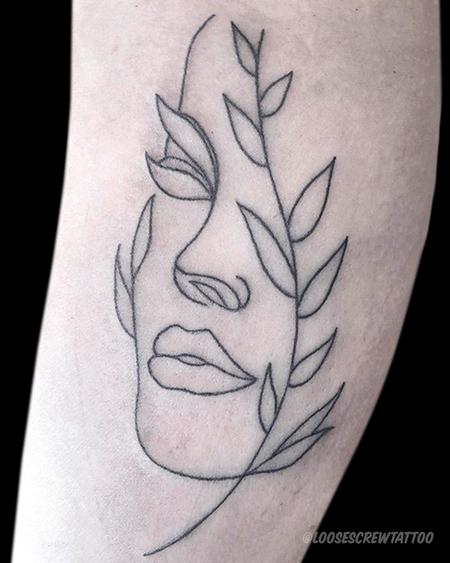 Tattoos - Floral Face - 142087