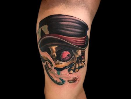 Tattoos - Smoking Skull - 140699