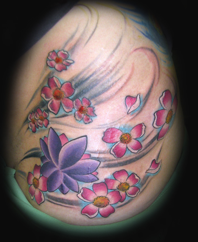 Crista's Cherry Blossoms by Kristel Oreto TattooNOW