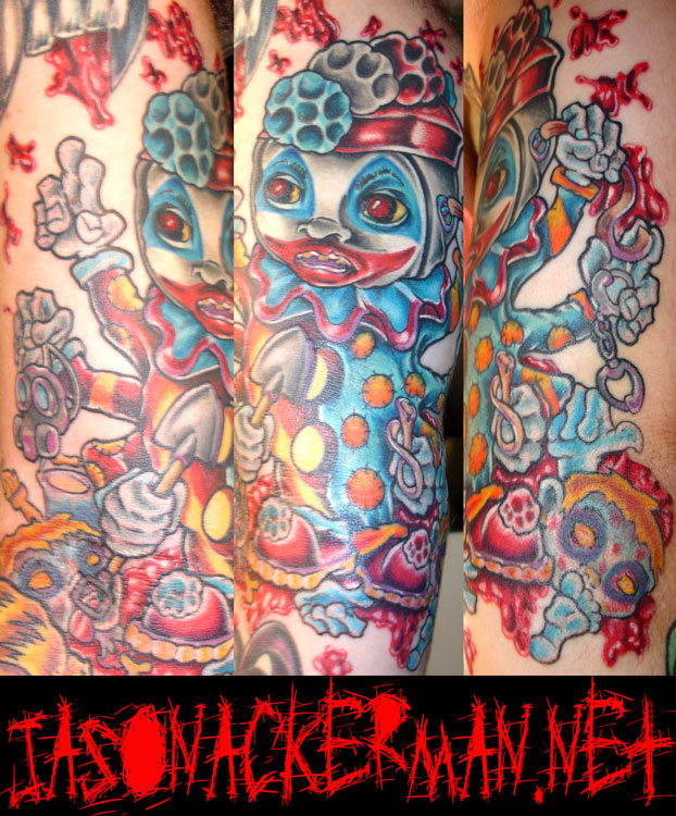 Pogo The Clown by Jason Ackerman TattooNOW