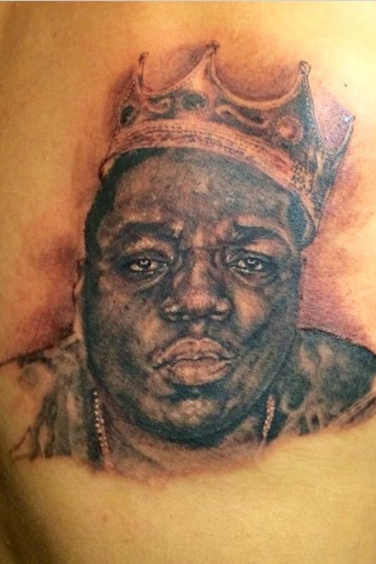 Biggie Smalls Portrait by Luka Pagan: TattooNOW