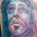 Tattoos - Color Realistic Jesus Tattoo - 60500