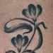 Tattoos - Black and Grey Flower Tattoo - 60502