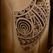 Tattoos - Freehand thigh Tahitian tattoo - 69034