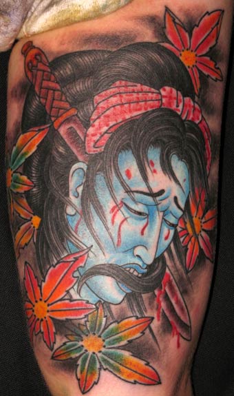 Scott Morton Tattoo Artist  Japanese style severed head done today on  inner bicep tough spot to get tattooed but sat very well Thanks for  looking   Facebook