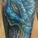 Tattoos - custom freehand color skull on leg by Jay Baxter - 88925