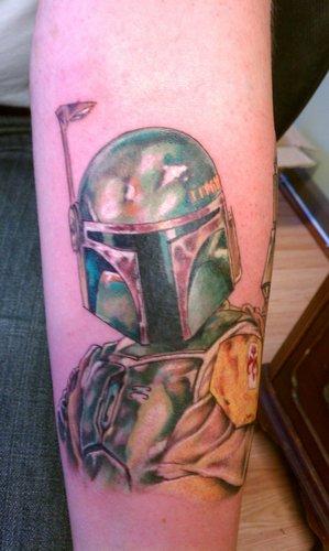 Boba Fett tattoo by Matthew Kiley: TattooNOW