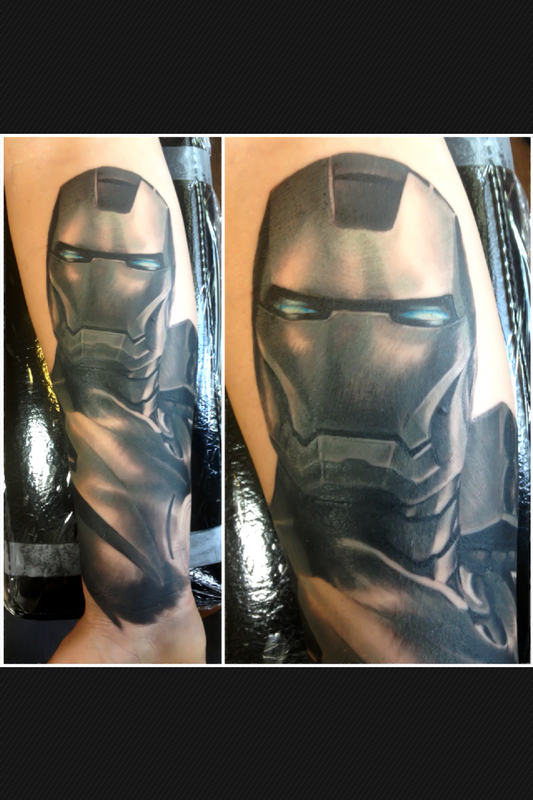 Iron Man Tattoo by Dean Lawton: TattooNOW