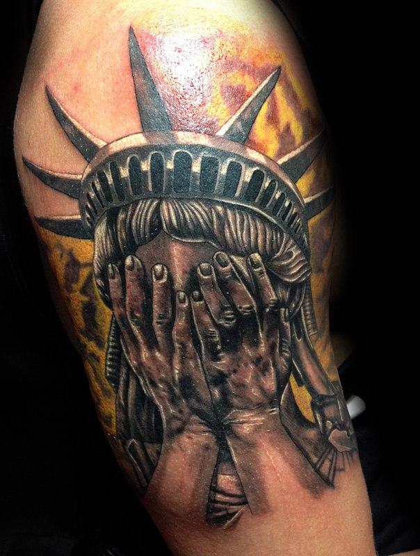 25 Inspiring Statue Of Liberty Tattoo Ideas