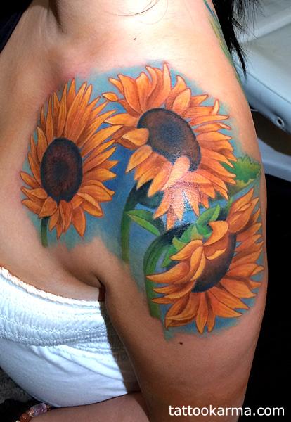 10 Shoulder Sunflower Tattoo Ideas That Will Blow Your Mind  alexie